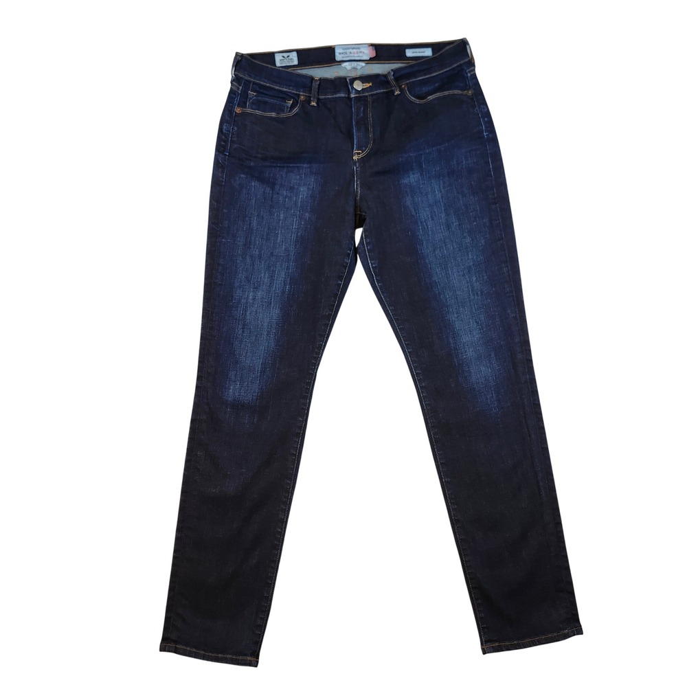 LuckyBrand Sofia Skinny Women 12/31 Dark Wash Excellent White Oak Cone Denim USA